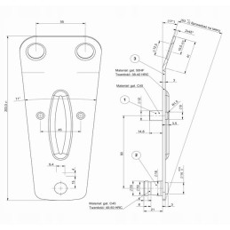 Polish type rotary mower blade holder