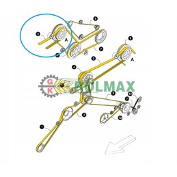 Pas new holland tx 4hb4240 80922911 gates