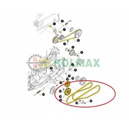 New Holland scythe drive belt 84291570