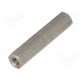 10 pcs x DREMEC - 146X35 - Screwed spacer sleeve, 35mm, Int.thread: M4, hexagonal