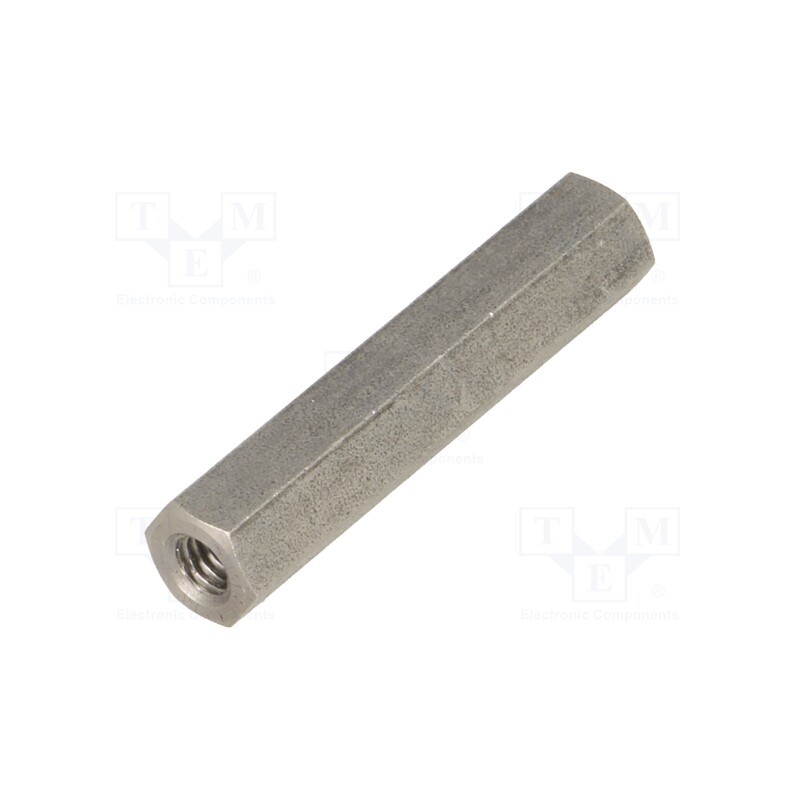 10 pcs x DREMEC - 146X35 - Screwed spacer sleeve, 35mm, Int.thread: M4, hexagonal