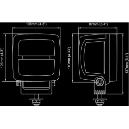 Nordic lights scorpius led lamp n4402 12 24v 50w