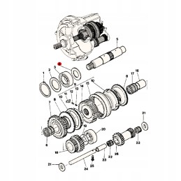 Massey Ferguson reverse combat washer 3383441m2