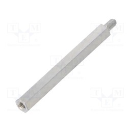 10 pcs x DREMEC - 226X60 - Screwed spacer sleeve, 60mm, Int.thread: M4, Ext.thread: M4, steel