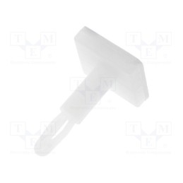 10 pcs x FIX&FASTEN - FIX-JSS-12.6 - PCB distance, polyamide, L: 12.6mm, self-adhesive, natural