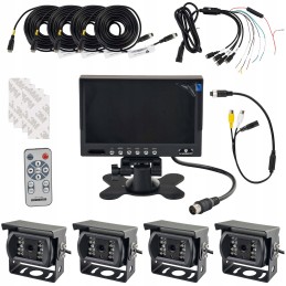 Reversing camera set 4pcs monitor 7 4pcs