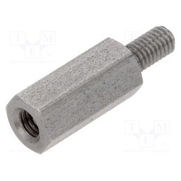 10 pcs x DREMEC - 244X12 - Screwed spacer sleeve, 12mm, Int.thread: M3, Ext.thread: M3