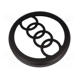1 pcs x BASSER - GRL10AUDI - Loudspeaker grille, MDF, 250mm, Int.height: 32mm
