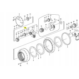 Volvo excavator drive reducer satellite basket