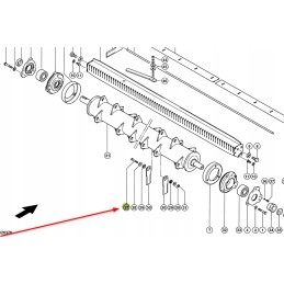 B113708 partially threaded screw M12 x 65
