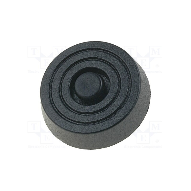 10 pcs x FIX&FASTEN - FF-11 - Quick mounting foot, black, polyetylene, A: 10mm, B: 31.5mm