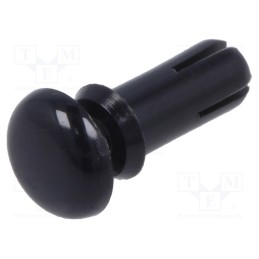 10 pcs x DREMEC - 8G4023.5X6.6B - Rivet, polyamide, L.rivet: 8mm, Panel cutout diam: 3.6mm, black