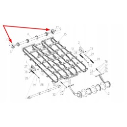 101887383 tilt feeder roller bearing
