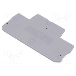 1 pcs x PHOENIX CONTACT - D-PTTB 1,5/S - 3208579 - End plate, grey, Width: 2.2mm, Ht: 34.9mm, L: 65.4mm