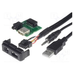 1 pcs x PER.PIC. - C5001-USB - USB/AUX adapter, Mazda, Jack 3,5mm 4pin socket,USB A socket