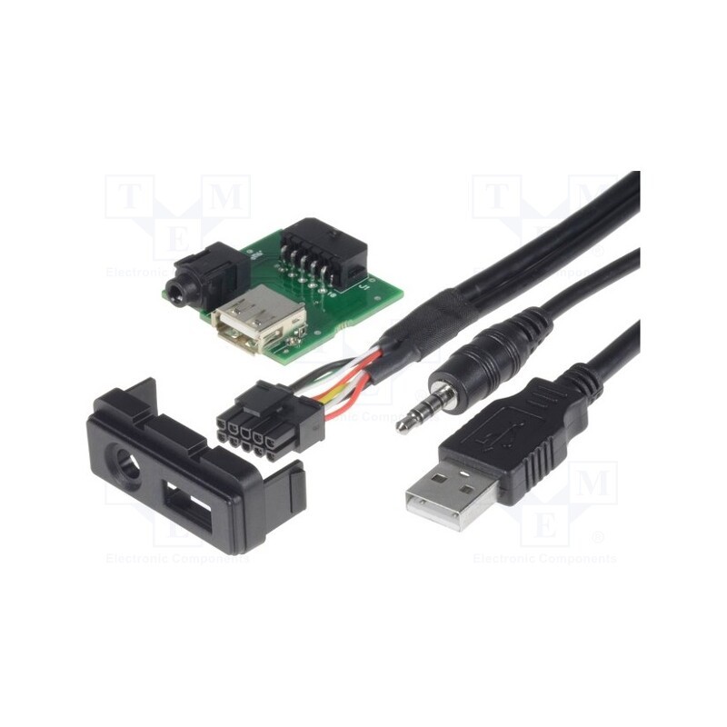 1 pcs x PER.PIC. - C5001-USB - USB/AUX adapter, Mazda, Jack 3,5mm 4pin socket,USB A socket