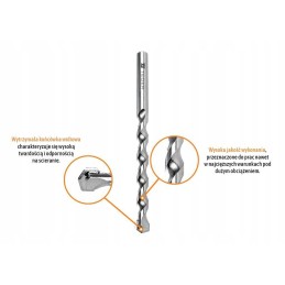 Standard Widia concrete drill 6x100 mm teger