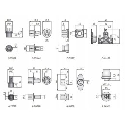 Spherical socket for the corrector bag bzb