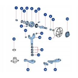 Claas 238624 hk3520 gear needle bearing