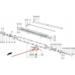 B102962 forage harvester knife bush