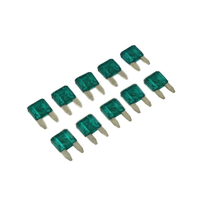 Blade fuse 15a mini 10pcs 10 9x3 6x16 3mm