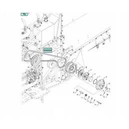 New Holland TC 87529880 forage harvester clutch disc