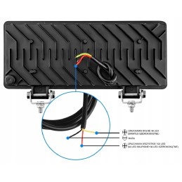 100 LED halogen lamp, 12-inch work searchlight