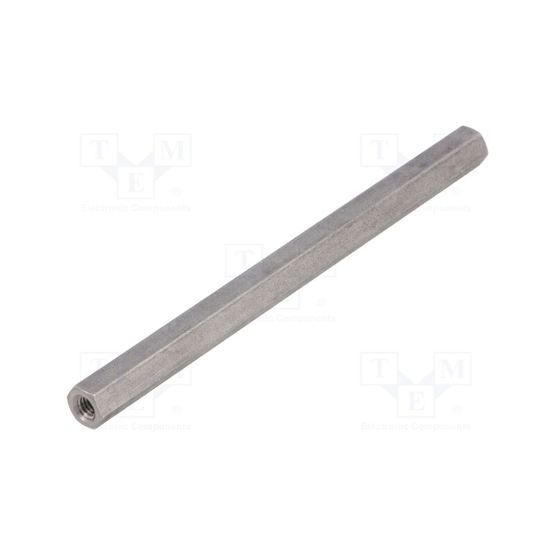 10 pcs x DREMEC - 146X100 - Screwed spacer sleeve, 100mm, Int.thread: M4, hexagonal