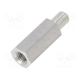 10 pcs x DREMEC - 238X18 - Screwed spacer sleeve, 18mm, Int.thread: M5, Ext.thread: M5