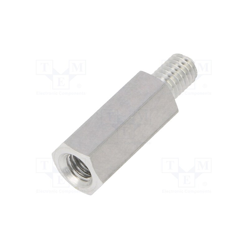 10 pcs x DREMEC - 238X18 - Screwed spacer sleeve, 18mm, Int.thread: M5, Ext.thread: M5
