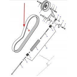 71398384 composite V-belt 2c x 3440 la