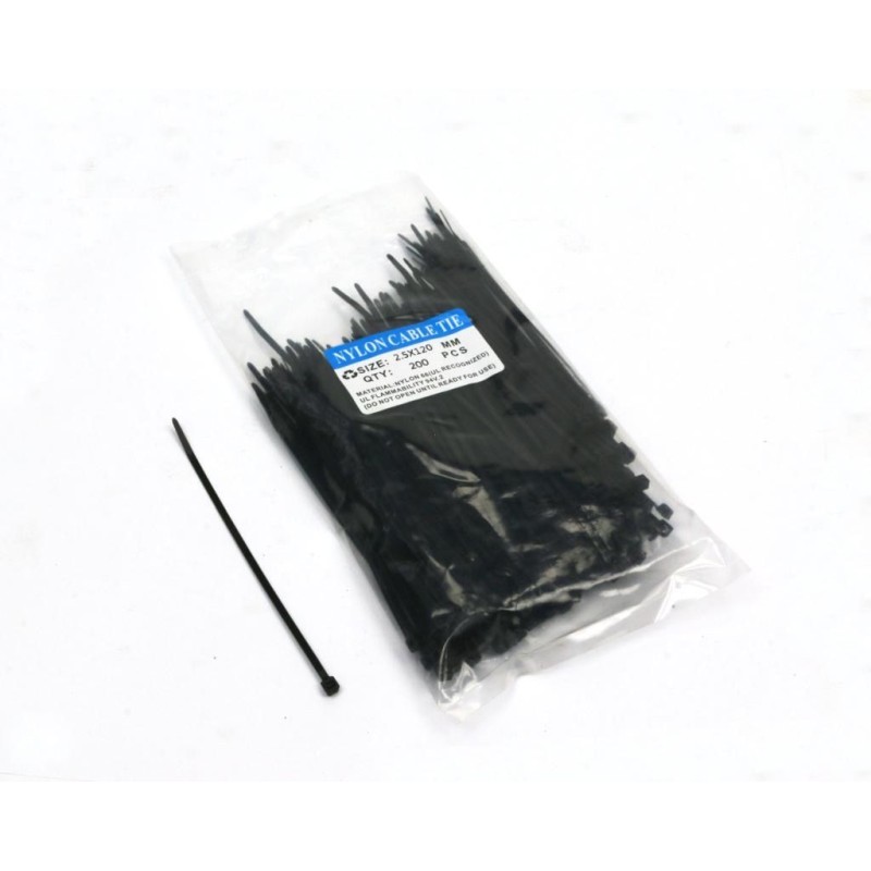 Cable ties 2 5 x 120mm 200 pcs in a bag