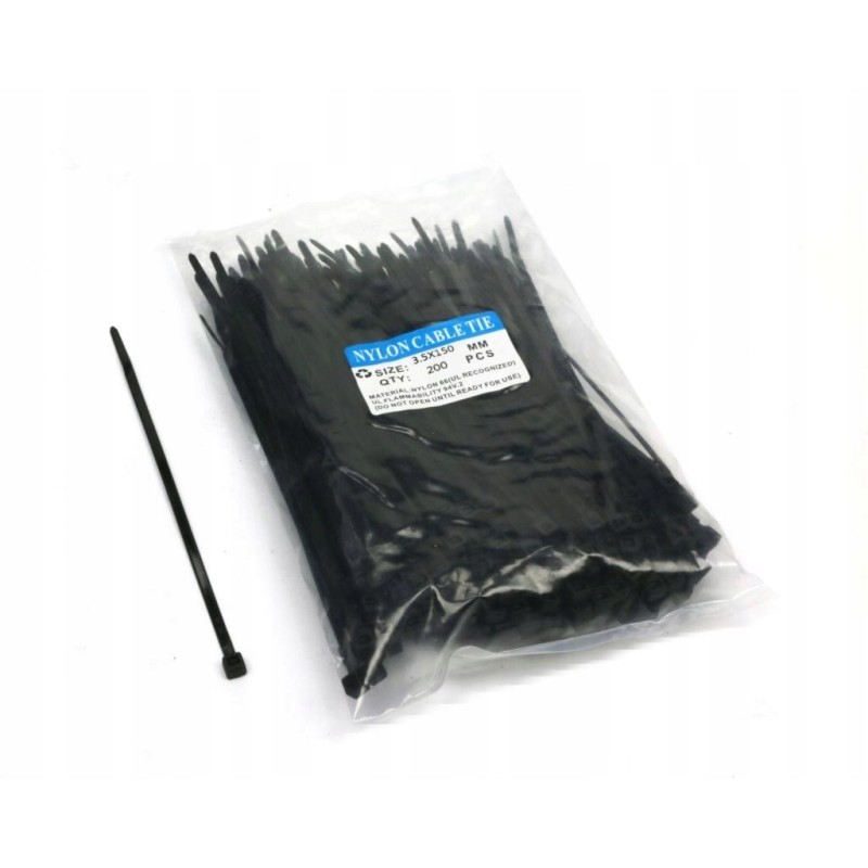 Cable ties 3 5 x 150mm 200 pcs in a bag