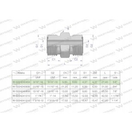 Inch hydraulic connector bb 9 16 orfs un