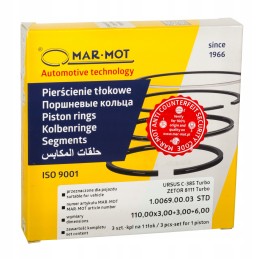 Set of piston rings 3 rings C 385 t