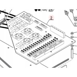 Manitou 265395 fuse electrical board