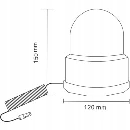 Rooster flash with a 12v magnet