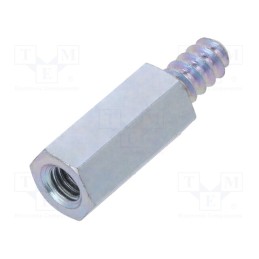 10 pcs x DREMEC - 226ST4.2X15 - Screwed spacer sleeve, 15mm, Int.thread: M4, Ext.thread: ST4,2