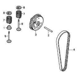 Honda gx25 timing gear 14320 z0h 010