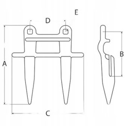 Double bayonet case 3159696r91 3160592r1 agv