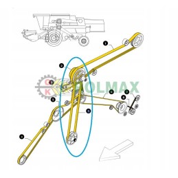 Running belt new holland tx tf 80440780