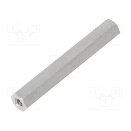 10 pcs x DREMEC - 132X35 - Screwed spacer sleeve, 35mm, Int.thread: M2,5, hexagonal
