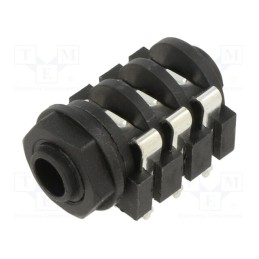 1 pcs x REAN - NYS216 - Socket, Jack 6,3mm, stereo,with on/off switch, ways: 3