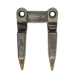 Double finger bayonet without stalk, forged for bison