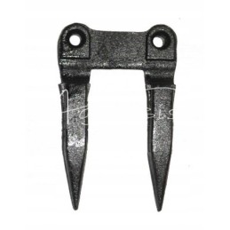 Double finger bayonet without stalk, forged for bison