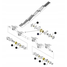 New Holland tc 428011 cnh shaker shaft bearing