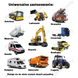 Reversing camera kit monitor 7 hq heavy 12v 24v