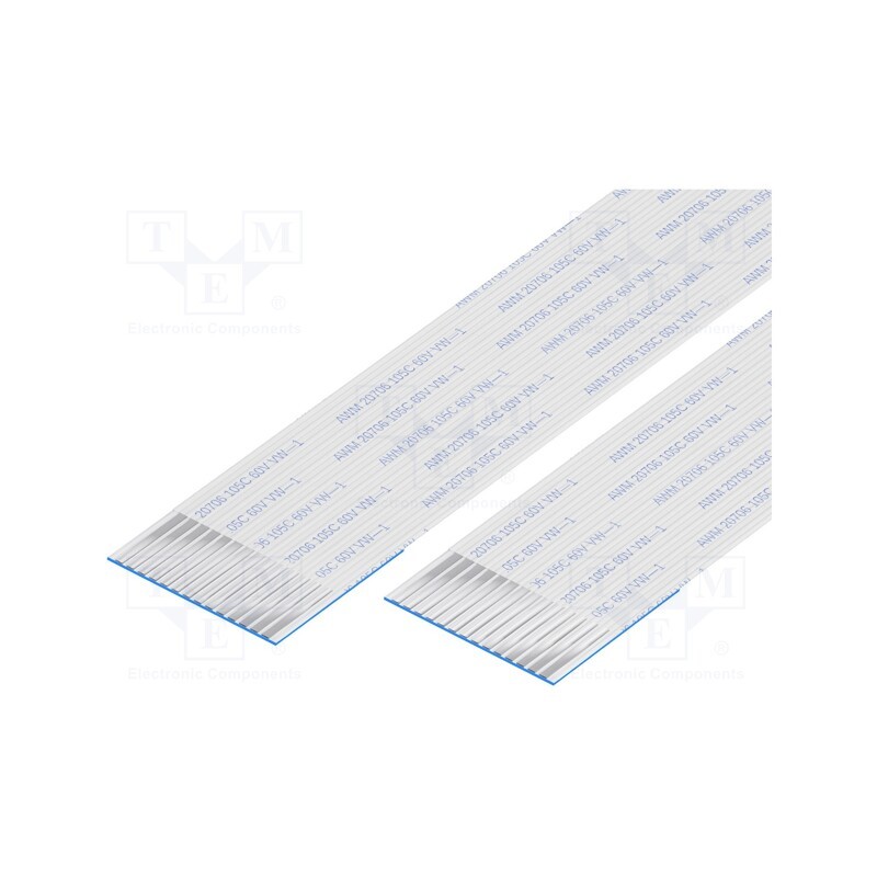 1 pcs x Global Connector Technology (GCT) - 10-14-A-0050-C-4-08-4-T - FFC cable, Cores: 14, Cable ph: 1mm, contacts on the same 