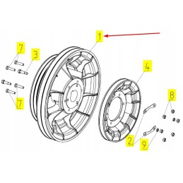 100034689 accelerator drum pulley