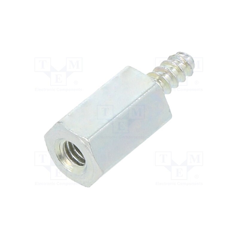 10 pcs x DREMEC - 222ST2.2X08 - Screwed spacer sleeve, 8mm, Int.thread: M2,5, Ext.thread: ST2,2